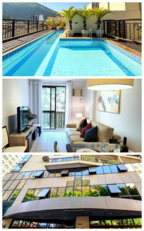 Flat em Copacabana com Piscina, Garagem Inclusa e Portaria 24H a 4 Min da Praia